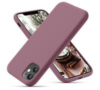 OitiYaa Silicone Case Compatible with iPhone 11 Case 6.1 Inch, Soft Ultra Slim Protective Shockproof Liquid Silicone Phone Case with Anti-Scratch Microfiber Lining,Grape Purple