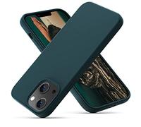OitiYaa Silicone Case Compatible with iPhone 14 Case 6.1 Inch, Soft Ultra Slim Protective Shockproof Liquid Silicone Phone Case with Anti-Scratch Microfiber Lining, Teal