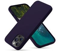 OitiYaa Silicone Case Compatible with iPhone 14 Pro Case 6.1 Inch, Soft Ultra Slim Protective Shockproof Liquid Silicone Phone Case with Anti-Scratch Microfiber Lining,Dark Purple