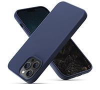 OitiYaa Silicone Case Compatible with iPhone 14 Pro Max Case 6.7 Inch, Soft Ultra Slim Protective Shockproof Liquid Silicone Phone Case with Anti-Scratch Microfiber Lining,Midnight Blue