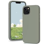 OitiYaa Silicone Case Designed for iPhone 14 Case, Ultra Slim Shockproof Protective Liquid Silicone Phone Case with Soft Anti-Scratch Microfiber Lining,6.1 inch,Copper Green