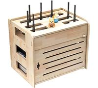 OITTo Wall Mount WiFi Router Floating Box, Wooden Stand for Projector, Wall Hanging Shelf Storage Rack, Tv Set Top Shelf, for Bedroom, Living Room (Size : B2)