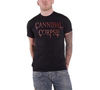 OIU967T16VXJ Cannibal Corpse T Shirt Dripping Original Band Logo Mens Black (Medium)