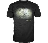 OIU967T16VXJ Fallout Map Mens Black T Shirt Licensed (Medium)