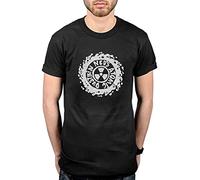 OIU967T16VXJ Neds Atomic Dustbin White Logo T Shirt (Large)