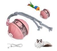 Oiuyamn Cat Interactive Ball Toys, Smart Ball for Indoor Cats, Automatic Cat Toys with Mouse, Self Moving
