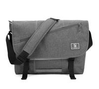 OIWAS 14 Inch Messenger Bags for Men, Men's Shoulder Bags Waterproof Work Bag for Men Laptop Satchel Bag Anti Theft School Travel Grey