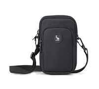 OIWAS Men's Shoulder Bag Mobile Phone Case for Hanging Small Men's Handbag Women's Crossbody Bag Mini Shoulder Bag for Leisure and Holiday Men Smartphone Black, black, Utility