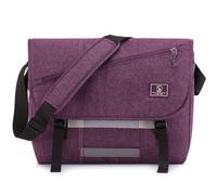 OIWAS messenger bags for men and women (Purple, 14 Inch)