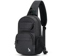 OIWAS Sling Bag Crossbody Backpack for Men, One Strap Backpack Hiking Daypack Chest Bag for Women, Black, L, Classic