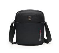 OIWAS Small Messenger Bag Crossbody Shoulder Bags for Men, Mini Sling Pack Handbag Mens Nylon Travel Purse for Business School (Black)