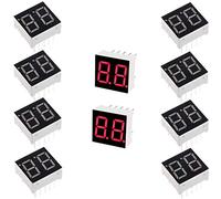 Oiyagai 10-Pack 0.56″ 2-Bit 7-Segment LED Display Tubes Common Anode, 1.8 V Forward Voltage, 15-20 mA, PCB Mount for Arduino, DIY Electronics