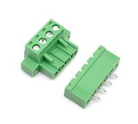 Oiyagai 10Pcs 5.08mm Pitch 4 Pin PCB Pluggable Terminal Blocks Connectors Green