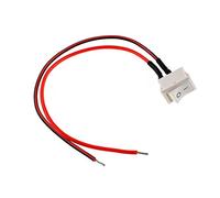 Oiyagai 10pcs AC 6A/250V 10A/125V 2 Solder SPST On/Off Mini Boat Wired Rocker Switch 2Pin Toggle SPST Switch Snap With lines(White)