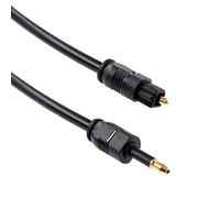 Oiyagai 2 Pack Optical Toslink to Mini Toslink Cable, SPDIF 3.5mm Optical Audio Cable OD4.0, Digital Fiber Optic Cable for TV, Soundbar, Speaker, DAC, HiFi System (1M / 3.2FT)