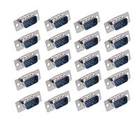 Oiyagai 20-Pack DB15 VGA Male Connector, 15-Pin 3-Row D-Sub Solder Type Adapter for PC, Monitor, Projector, Laptop - Replacement VGA Plug Connectors