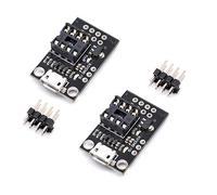 Oiyagai 2pcs Pluggable Development Board for ATtiny13A/ATtiny25/ATtiny45/ATtiny85 Programming Editor Micro USB Power Connector