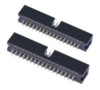 Oiyagai 30-Pack 34-Pin IDC Box Headers, 2.54mm Pitch JTAG Connector, Male Pin Socket for Flat Ribbon Cable, DIY Electronics & Industrial Projects