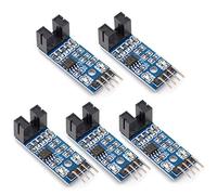 Oiyagai 5pcs LM393 Chip Motor Measuring Comparator Speed Sensor Module Slot Type IR Optocoupler for MCU Arduino
