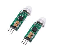 Oiyagai PIR Motion Sensor Module HC-SR505, 2-Pack Infrared Detector with 3m Range, Low Power for Arduino, DIY Security and Automation Projects