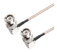 Oiyagai Right Angle Male BNC to BNC HD SDI 50 Ohm RG316 Low Loss Coax Cable - 15cm/5.9 Inches, Premium Quality for Efficient Signal Transmission