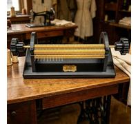 Oiyekntd 24/32 Row Single Machine, Smocking Pleater Machine, Adjustable Width, 0.5cm Needle Spacing, with Wire Box and Needles, for Costume & Craft Sewing 24Rows