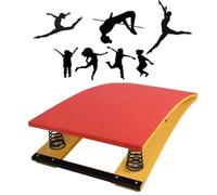 Oiyekntd 4 Springs Gymnastics Springboard, Vault Training Board, Sturdy Wood Frame, High-Rebound Springs, Non-Slip Felt Mat, Spring Boards Gymnastics for Home and Outdoor 60x120CM