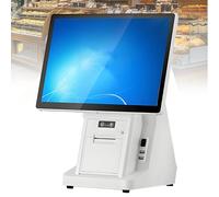 Oiyekntd Cash Register, POS System for Small Business, Built-in 58/80mm Thermal Printer, All-in-One Smart Cash Register, Supports 30+ Languages, for Retail, Restaurant SingleScreen-8G128G80mm