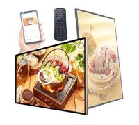 Oiyekntd Digital Signage Advertising Display Box for Restaruant Shopping Mall Marketing Business Commercial AD Media Player, Wall Mount Digital Menu LCD Screen 27in