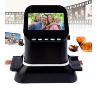 Oiyekntd Film Slide Scanner, High Resolution 120 Film Scanner 22 Mega Pixels Slide Negative Photo Scanne, Negative Converter with 4.3" LCD Screen