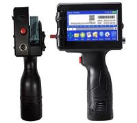 Oiyekntd Handheld Inkjet Printer 4.3 Inch Touch Screen Quick-Drying Ink Cartridge Inkjet Coding Portable Printer for Barcode Batch Number Code Date Label Logo QR Code,B