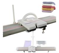 Oiyekntd Knitting Machine Kit, Medium Gauge 6.5mm, 150 Stitches, Plastic Household Sewing Tool Set with Accessories, Hand Sweater Knitting Machine for Sock, Hat, Scarf, and Sweater Knitting