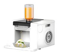 Oiyekntd Korean Bingsu Shaved Ice Machine, Snowflake Snow Maker Ice Cream Machine with Automatic Cleaning and Touch Screen, 60kg/24h, for Commercial, Home, Food Truck, Restaurant, Milktea Shops White