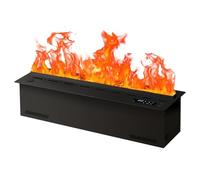 Oiyekntd Led Embedded Water Vapor Fireplace Humidifier, 3D Atomized Realistic Flame, Smart Control, Automatic Water Inlet/Outlet, Mute Electric Fireplace for Home Decor 100cm/39.37in