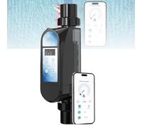 Oiyekntd Salt Water Chlorination System for Swimming Pools, Large Gram Salt Chlorine Generator, Salt Water Pool Chlorinator with Smart Digital Panel and App Control 4g/h