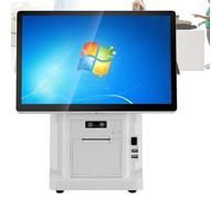 Oiyekntd Small Business POS Terminal with 15.6” Touch Screen, All-in-One Smart Touch Screen Cash Register for Retail and Restaurant Operations SingleScreen-8G128G58mm