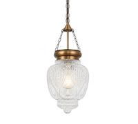 OIYIO Modern Brass Glass Pendant Light for Kitchen Island, Vintage Kitchen Pendant Lights Fixture Over Sink
