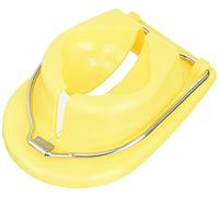 Oizumi Synthetic Egg Half Bunko, Yellow, Width 3.3 x Length 4.7 x Height 1.5 inches (85 x 120 x 38 mm)