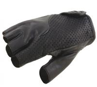 OJ Atmosfere Metropolitane Leather Gauntlet Gloves Size L Black, Breathable