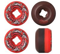 OJ Wheels Skateboard Wheels 56mm Gregson Masher II 50/50 Split Elite Red Black