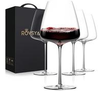 OJA Red Wine Glasses Set of 4, Large Burgundy Glasses 23 OZ, Hand Blown Crystal Glass Light, Clear, Best for Wine Tasting, Birthday, Christmas, Anniversary, Father's Day