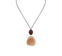 OJERRY Boho Earthy Brown Pendant Necklace for Women, One size, Zinc, No Gemstone