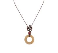 OJERRY Boho Earthy Brown Pendant Necklace for Women, One size, Zinc, No Gemstone