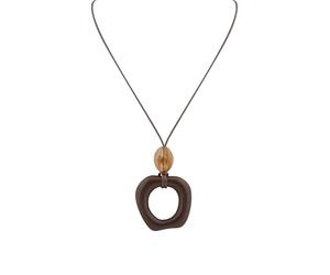 OJERRY Boho Earthy Brown Pendant Necklace for Women, One size, Zinc, No Gemstone