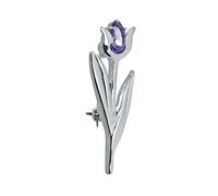 Ojewellery Women's Amethyst Tulip Brooch in Purple Ojewellery Purple One Size