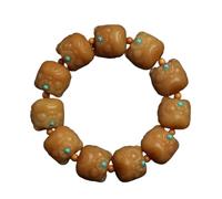 OJHFJMGH Bracelet, Bodhi Beaded Bracelet Exquisite Dancing Lion Stretch Good Luck Wealth Amulet Jewelry Gifts for Men Women