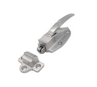OJHFJMGH Door Handles, Walk-in Cooler Alloy Universal Seafood Steaming Cabinet Door Lock, Zinc Flat Handle, Stainless Steel Steamer, Wheel