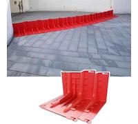 OJHFJMGH Flood Barriers, ABS for River Diversion, Dams, Highways Reusable Flood Barriers(2 pcs)