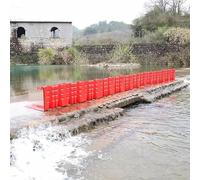 OJHFJMGH Flood Barriers, L-Shaped Plastic ABS, Coverls for River Diversion, Dams, Highways(4 pcs)