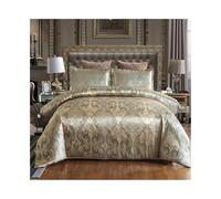 OJHFJMGH Four-piece bedding sets, 3 Piece European Neoclassical Style Jacquard Comforter Cover and 2 Pillowcases Bedding Set(Full)